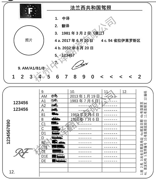 杭州法國駕照翻譯,杭州法國駕駛證翻譯.jpg