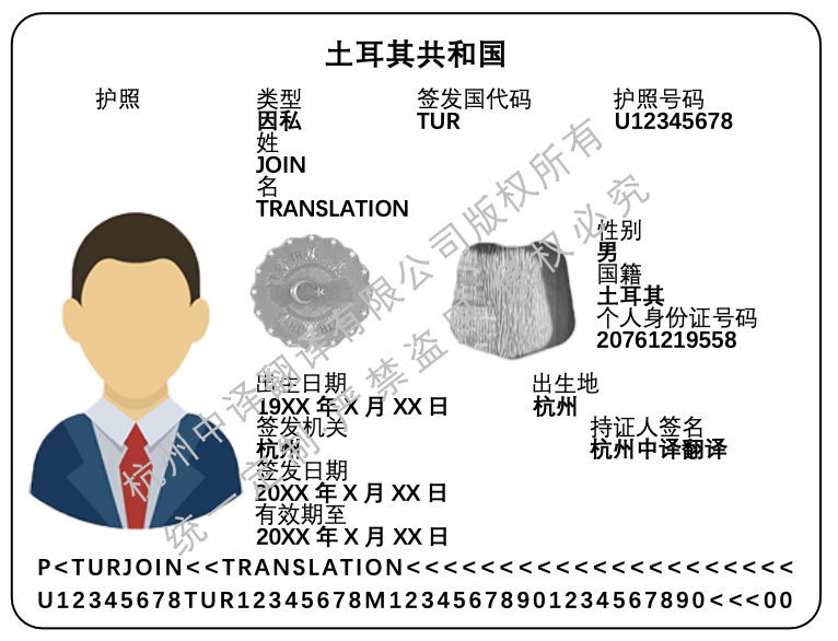 土耳其護(hù)照翻譯成中文蓋章模板.png